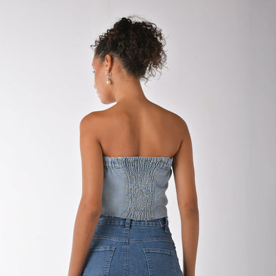 Denim top