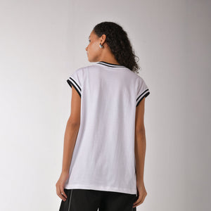 Black graphic printed basketball style vest