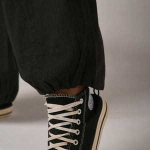 Olive baggy fit cargo pant with belt
