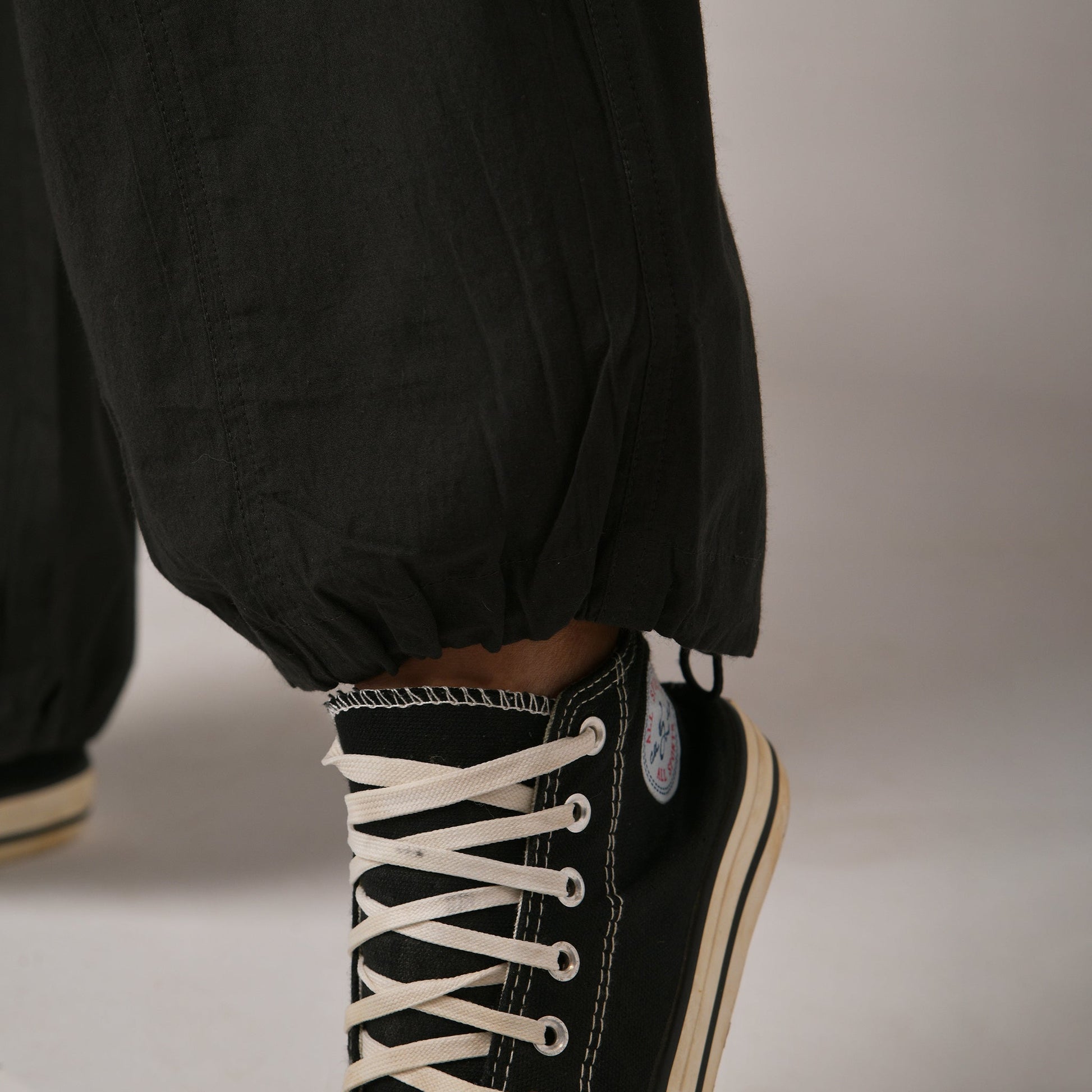 Olive baggy fit cargo pant with belt