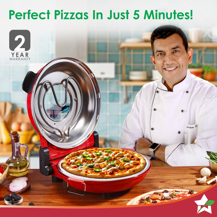 Regalia Pizza Maker | 1200W | Crispy Pizzas in 5 Minute.