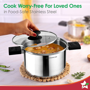 Click and Cook Stainless Steel Casserole 3 Pc Set |