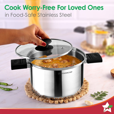 Click and Cook Stainless Steel Casserole 3 Pc Set |