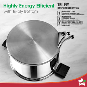 Click and Cook Stainless Steel Casserole 3 Pc Set |