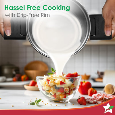 Click and Cook Stainless Steel Casserole 3 Pc Set |