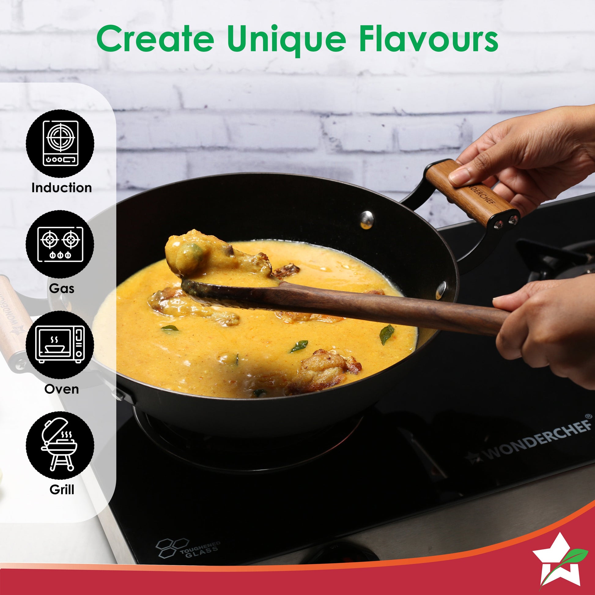 Pre-Seasoned Ferro Light 28cm Kadhai | 3.2L .
