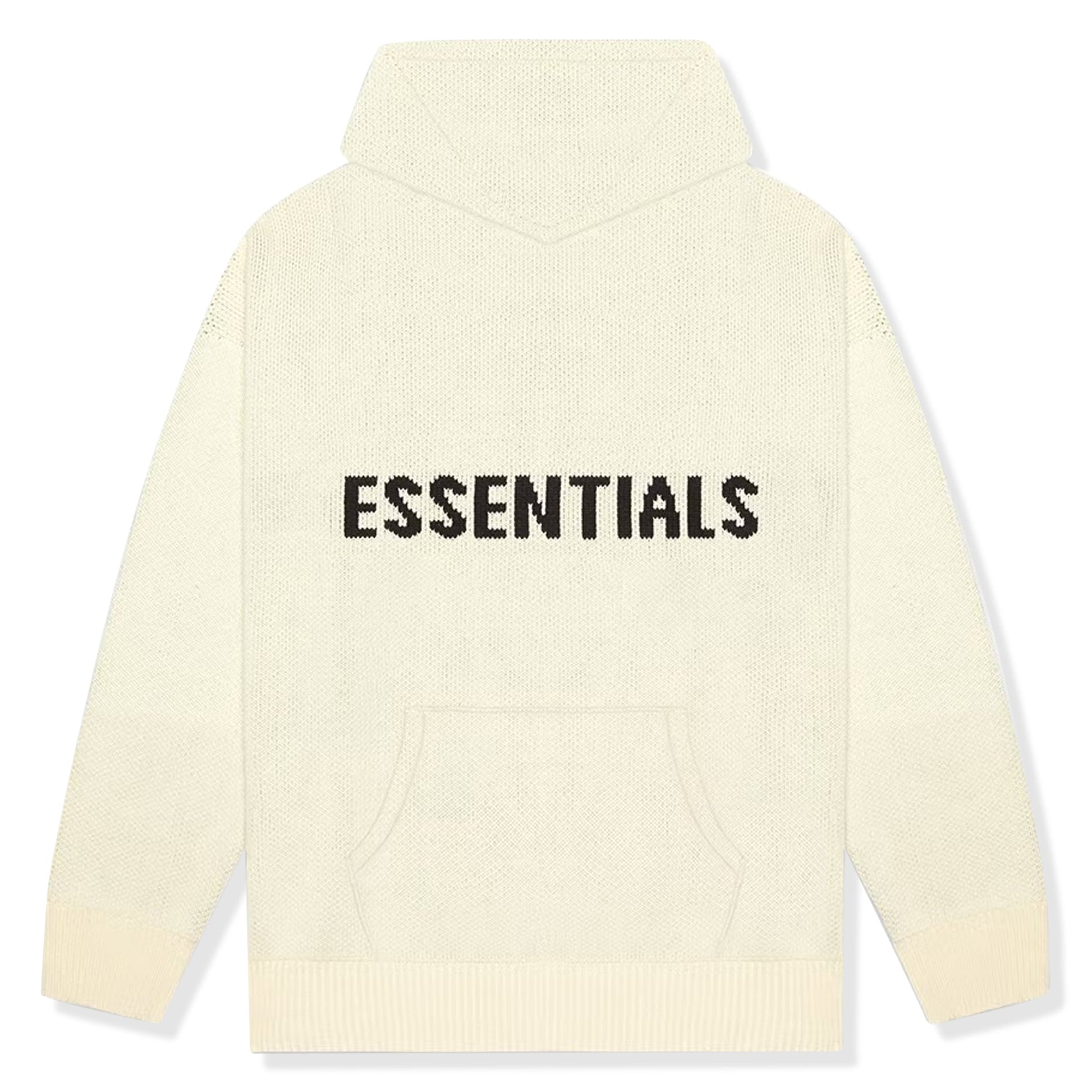 Fear Of God Essentials Cream Knit Hoodie
