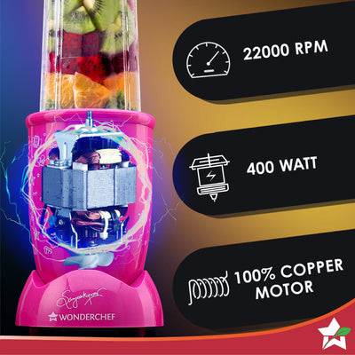 Wonderchef Renewed Nutri-blend GO, 22000 RPM 100% Full Copper