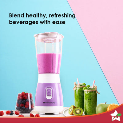 Wonderchef Renewed Orchid Personal Blender, 250W Copper Motor, 600ml Transparent Jar, Stainless