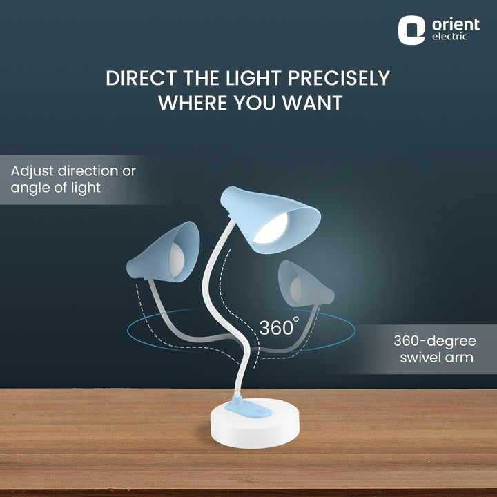 Crescent Emergency LED Desk Lamp