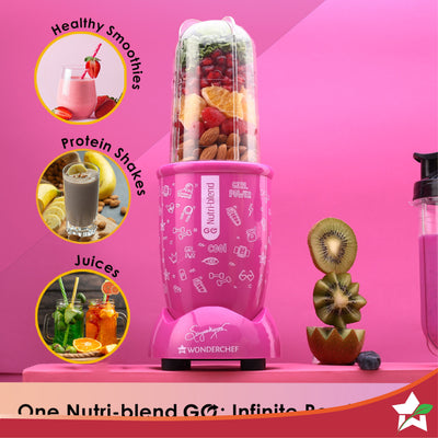 Wonderchef Renewed Nutri-blend GO, 22000 RPM 100% Full Copper