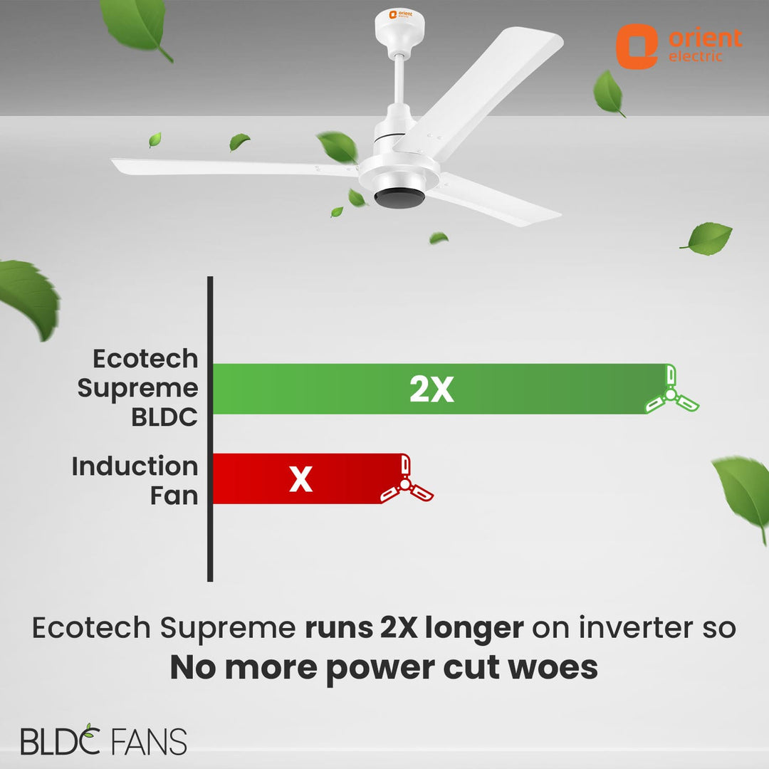 EcoTech Supreme 1200mm Energy Efficient BLDC Ceiling Fan