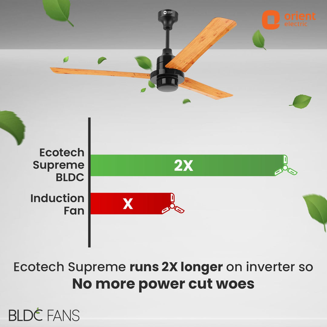 EcoTech Supreme 1200mm Energy Efficient BLDC Ceiling Fan