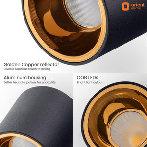 Prism Surface COB LED Downlighter Warm White
