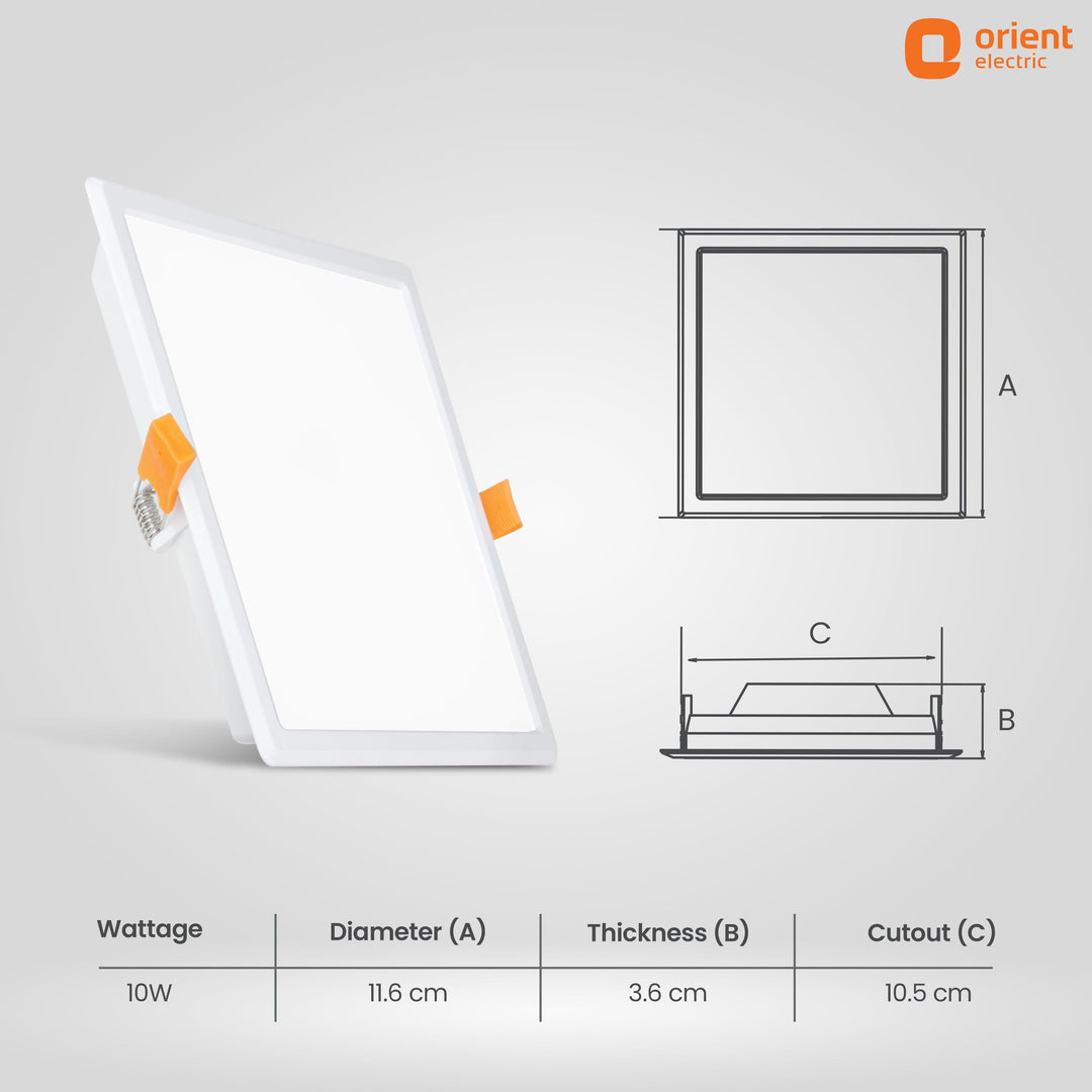 Eternal Backlit LED Recess Panel Square