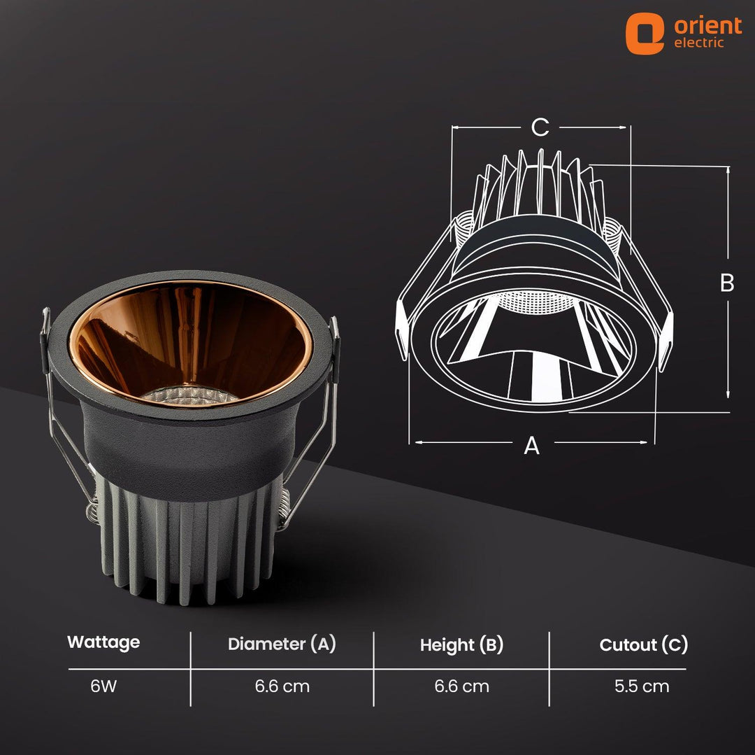 Prism Recess COB LED Downlighter