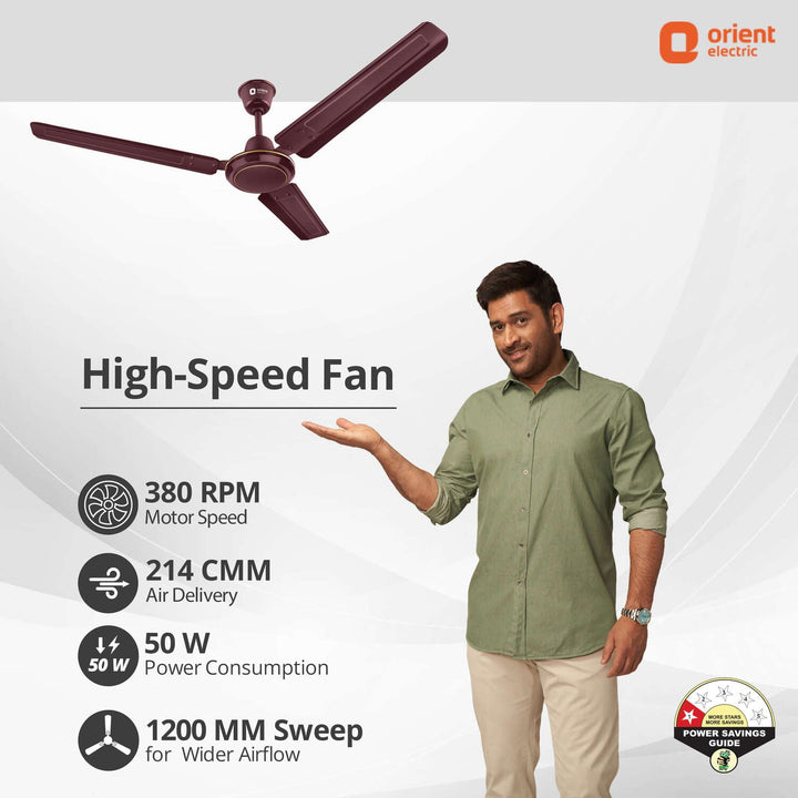 Rapid Air 1200MM High Speed Ceiling Fan