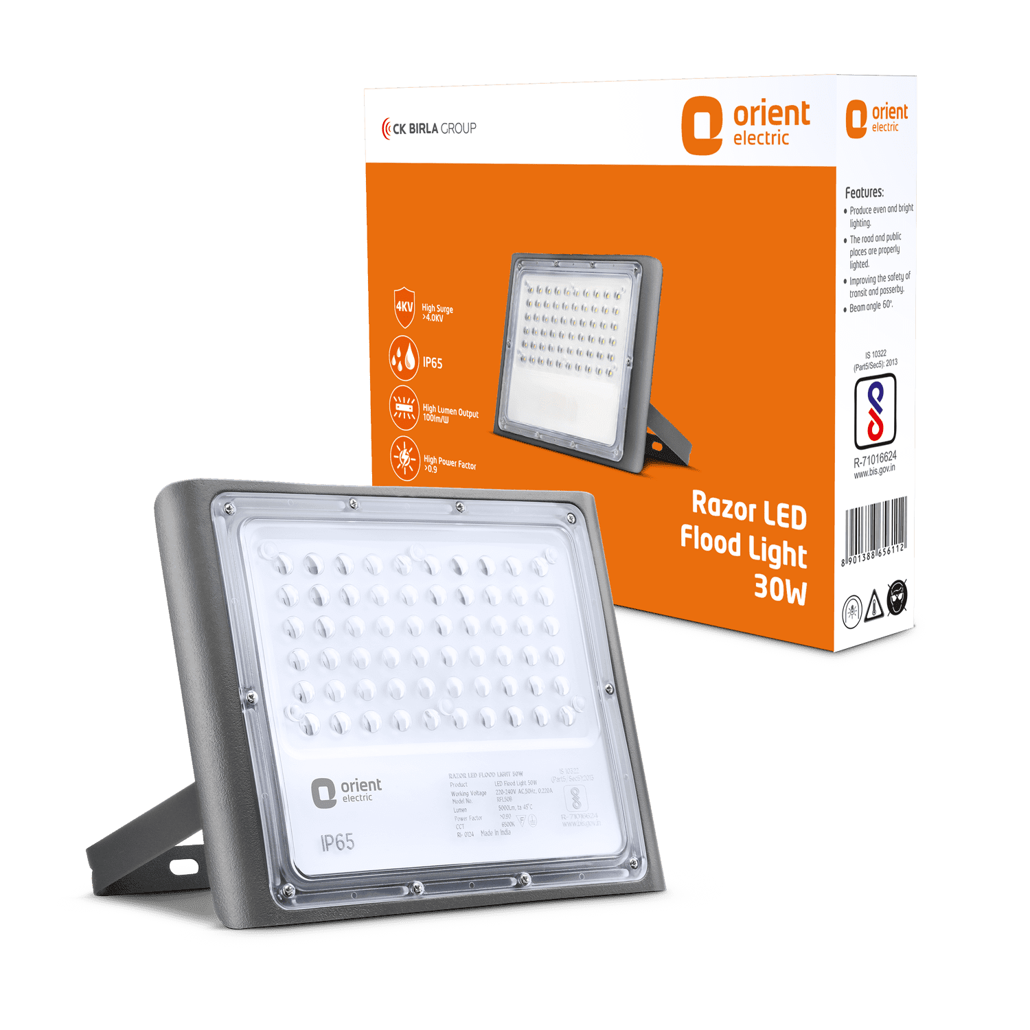 Razor LED Flood Light | IP-65 Weather Resistant | High Voltage Protection | 1-Year Warranty