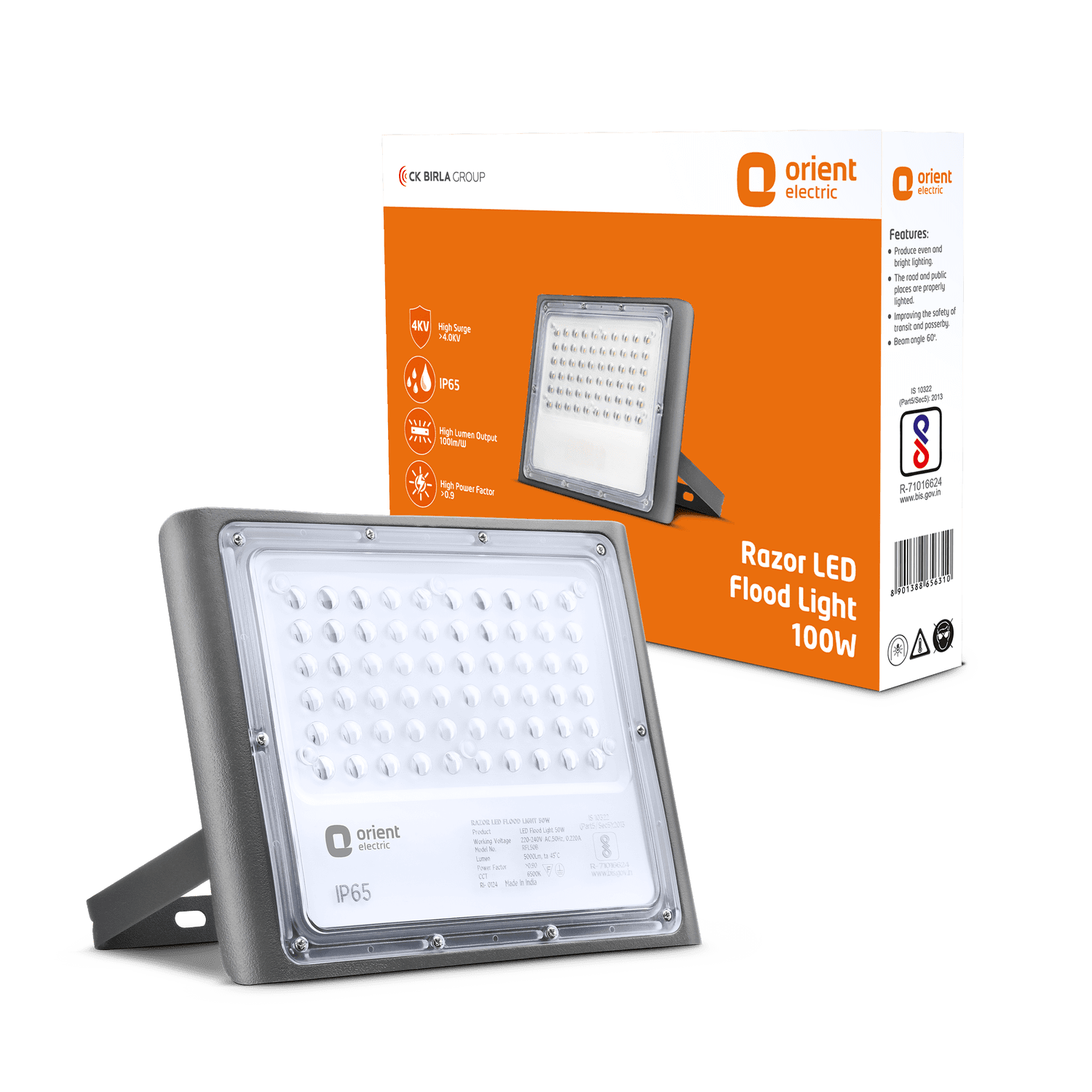 Razor LED Flood Light | IP-65 Weather Resistant | High Voltage Protection | 1-Year Warranty
