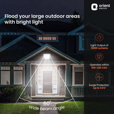 Razor LED Flood Light | IP-65 Weather Resistant | High Voltage Protection | 1-Year Warranty