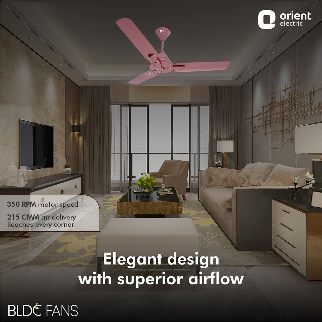 1200mm Jazz BLDC Decorative Ceiling Fan With Remote