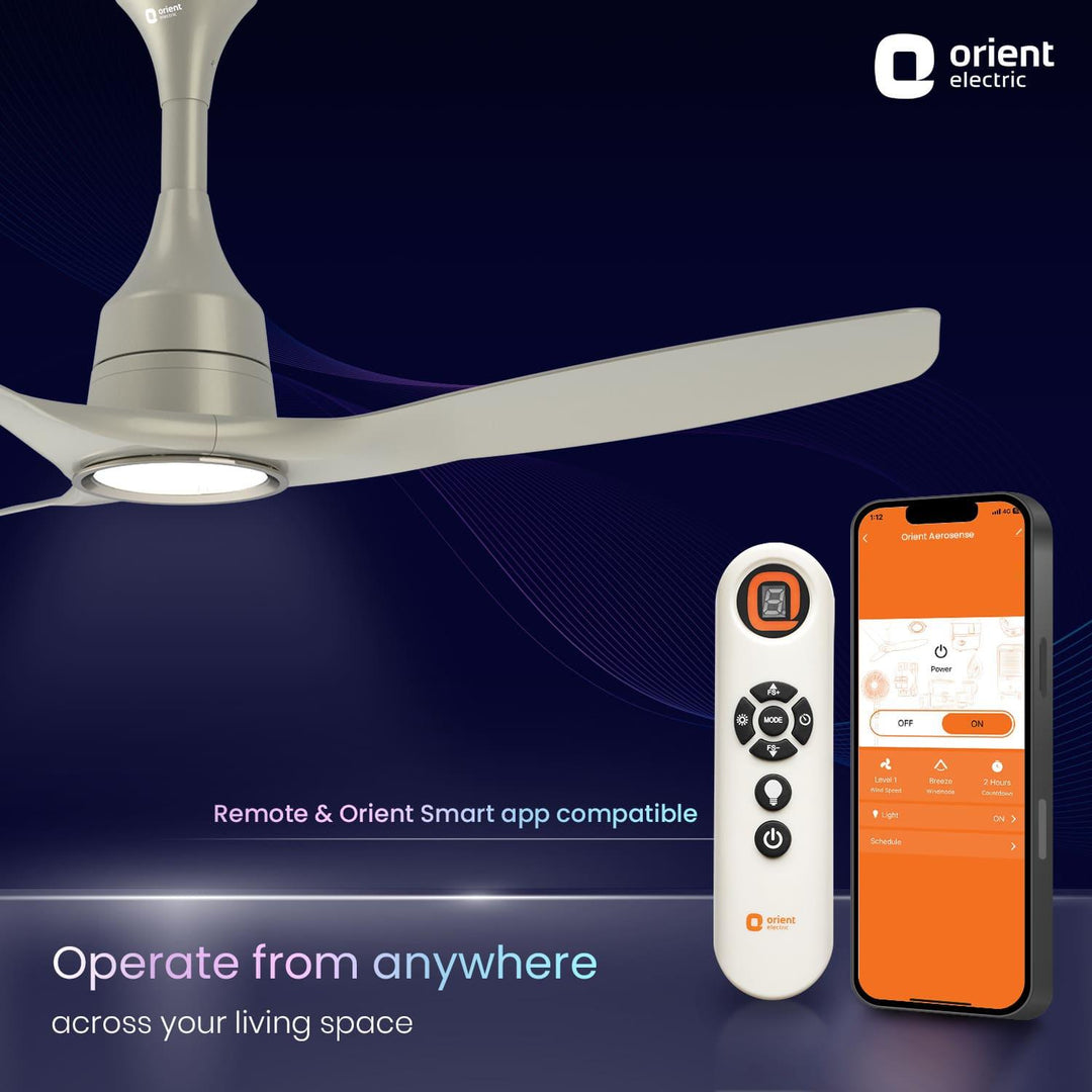 Aerosense IoT Underlight BLDC PRO Smart Ceiling Fan