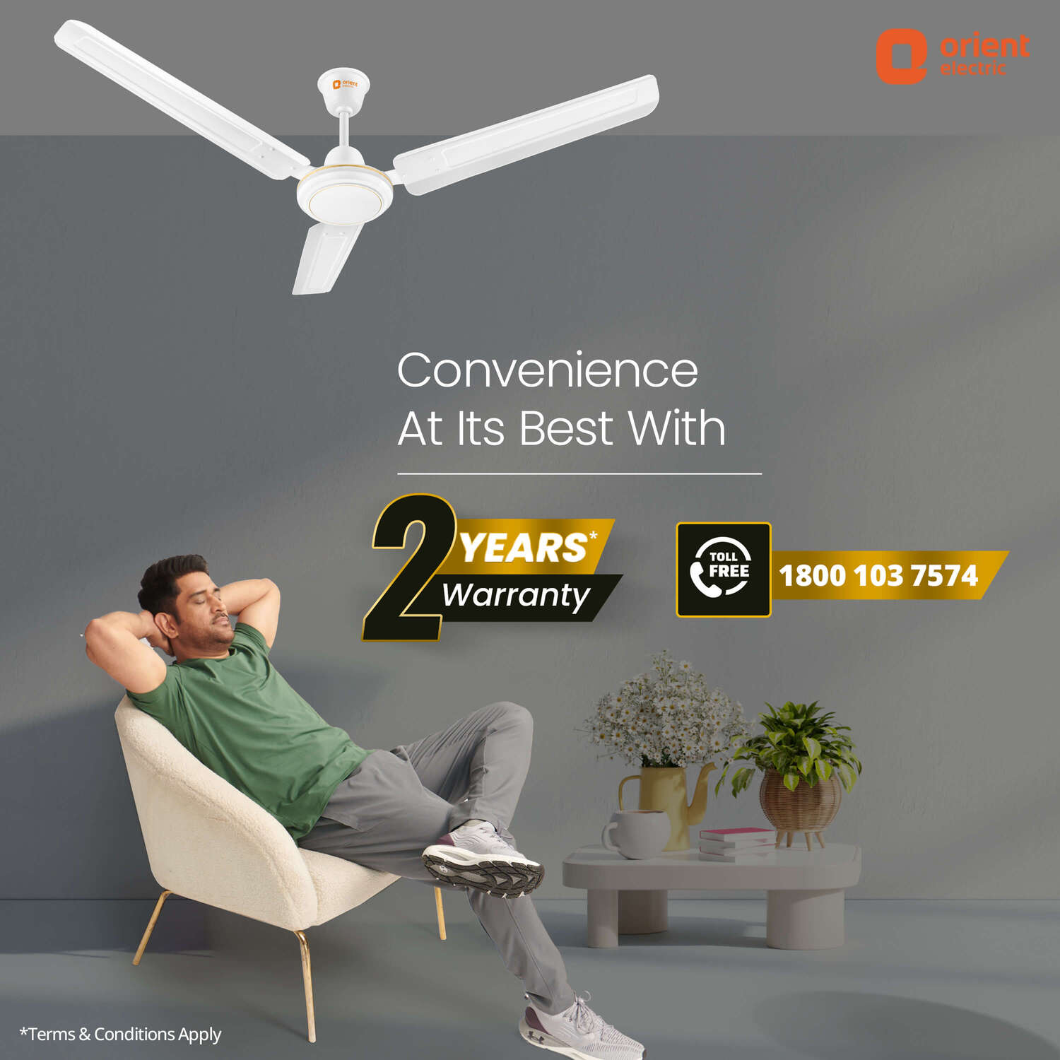 Rapid Air 1200MM High Speed Ceiling Fan