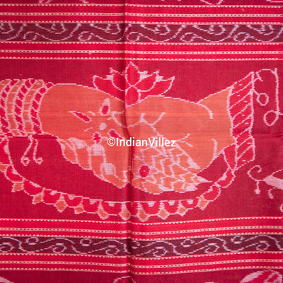 Subhavivah Odisha Handloom Sambalpuri Ikat Cotton Saree