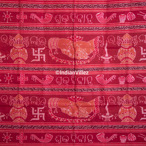 Subhavivah Odisha Handloom Sambalpuri Ikat Cotton Saree