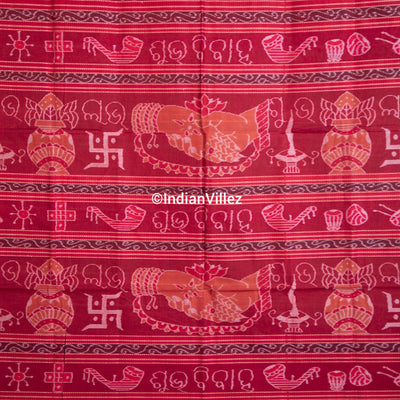 Subhavivah Odisha Handloom Sambalpuri Ikat Cotton Saree