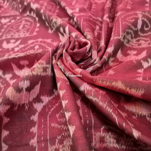 Dual Tone Sambalpuri Ikat Cotton Fabric