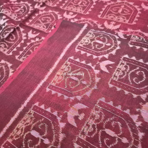 Dual Tone Sambalpuri Ikat Cotton Fabric