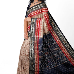 Sachipar and Mayurchandrika Sambalpuri Ikat Cotton Saree