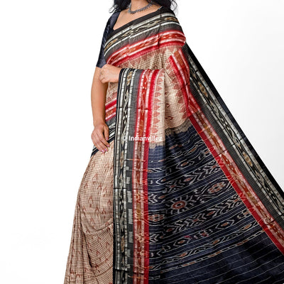 Sachipar and Mayurchandrika Sambalpuri Ikat Cotton Saree
