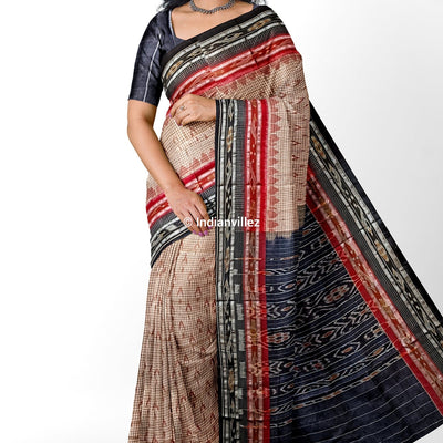 Sachipar and Mayurchandrika Sambalpuri Ikat Cotton Saree