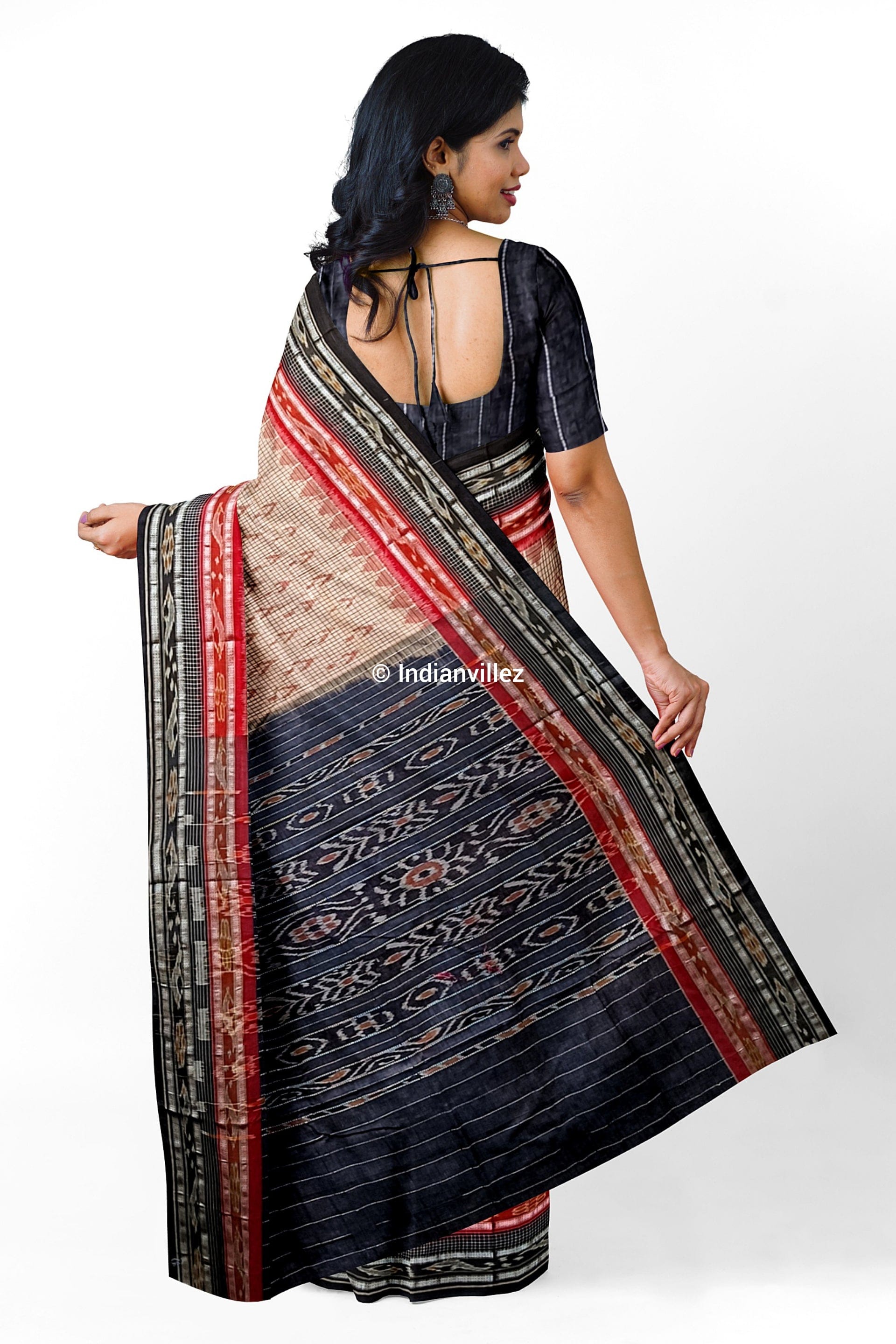 Sachipar and Mayurchandrika Sambalpuri Ikat Cotton Saree