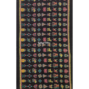 Black Nabakothi Designer Khandua Silk Saree