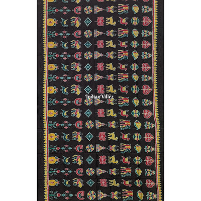 Black Nabakothi Designer Khandua Silk Saree