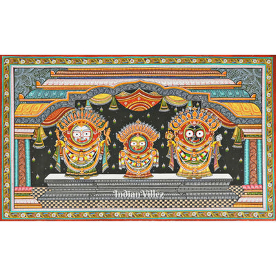 Jagannath Darbar Pattachitra Art Painting For Home Wall Art Decor
