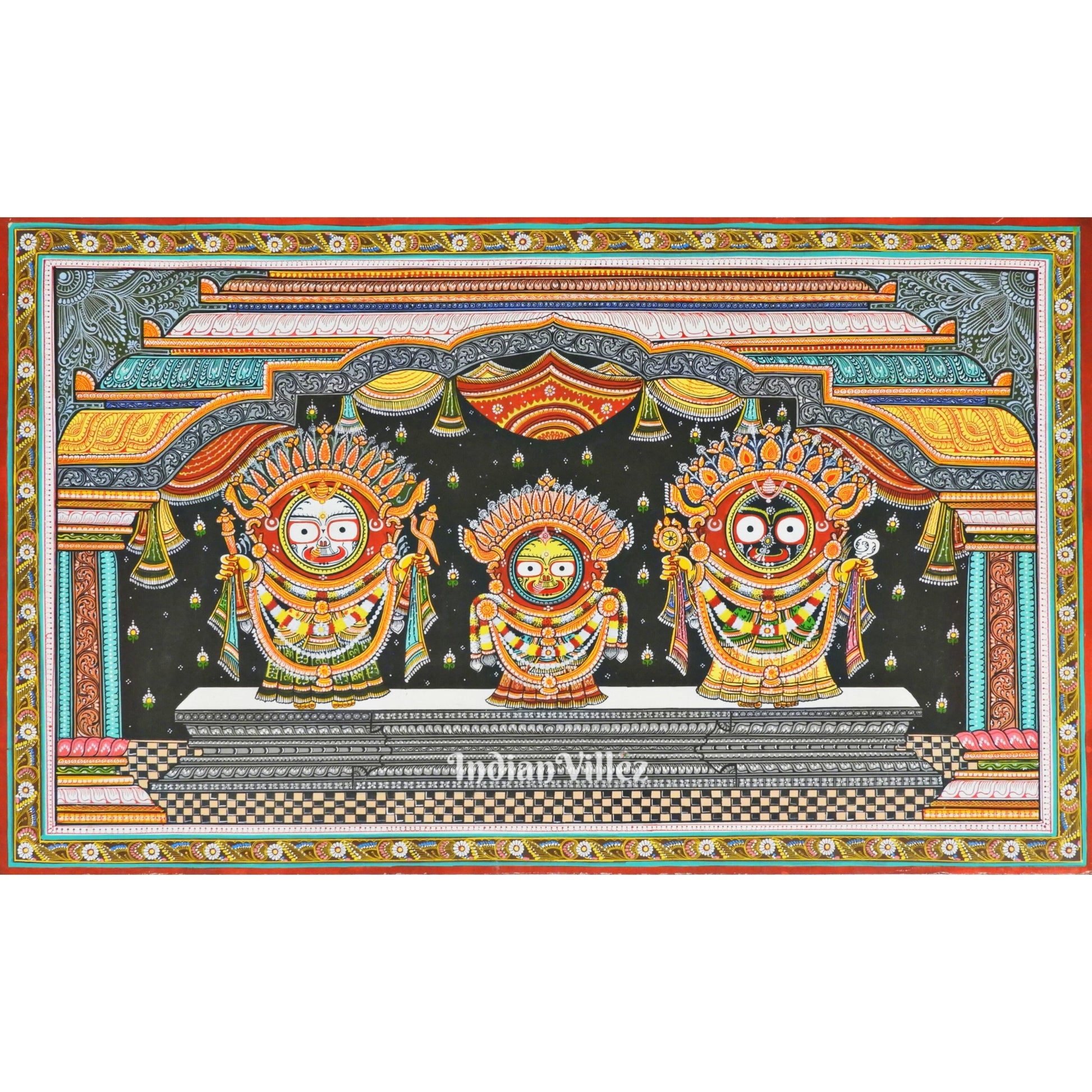Jagannath Darbar Pattachitra Art Painting For Home Wall Art Decor