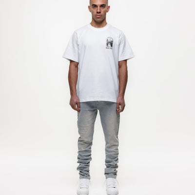 MAGIRI Painted Slim Blue Jeans