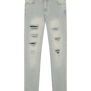 MAGIRI Ripped Indigo Slim Blue Jeans