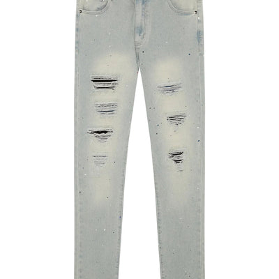 MAGIRI Ripped Indigo Slim Blue Jeans