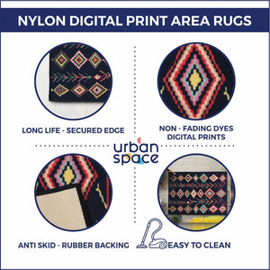 Aurora Modern 3D Digital Floor mat & bed runner carpet for bedroom - DR1015