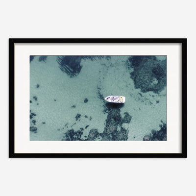 Aerial Ocean Bliss Photography Print by Ingrid Beddoes