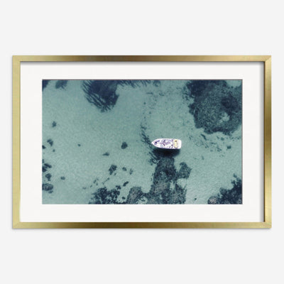 Aerial Ocean Bliss Photography Print by Ingrid Beddoes