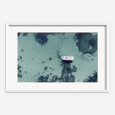 Aerial Ocean Bliss Photography Print by Ingrid Beddoes