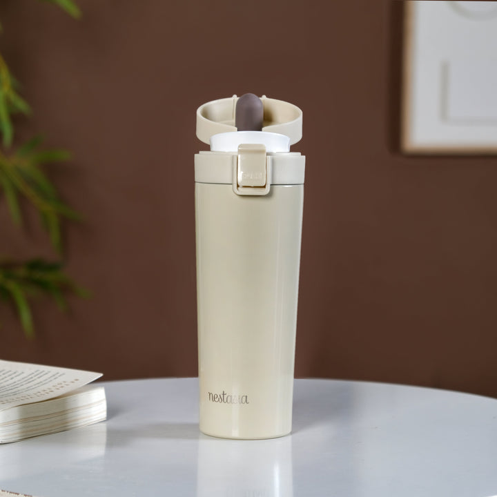 Thermox Insulated Vacuum Flask Portable Frosted Cream 500ml