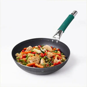 Ironklad 100% Pure Sheet Iron Frying pan, Steel Cool Touch Handle & Silicone Grip, Pre-seasoned, Toxin-free, Induction, 2/2.5 L, 25/30.8 Cm, 1.1/1.4 Kg