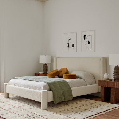 Irregular Grid Hand-Knotted Wool Rug by Sarah Sherman Samuel